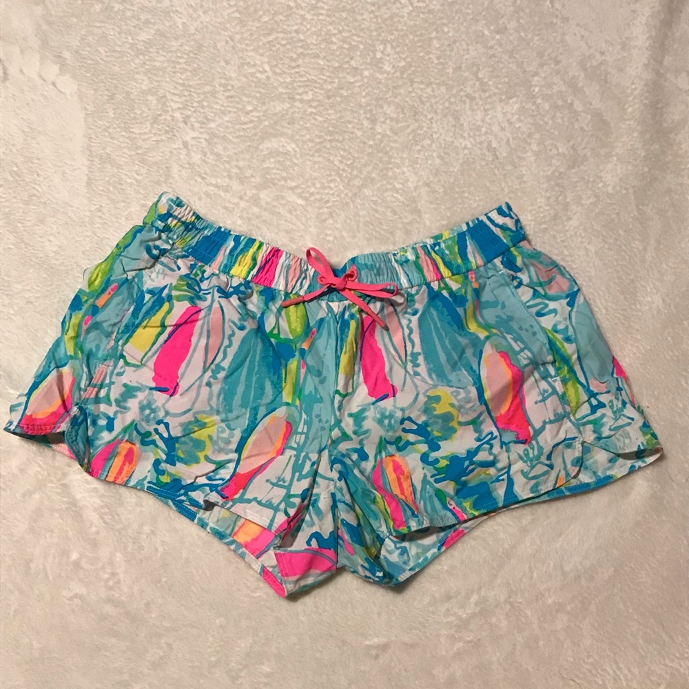 Lilly Pulitzer Run Around Shorts in Beach and Bae, Size S